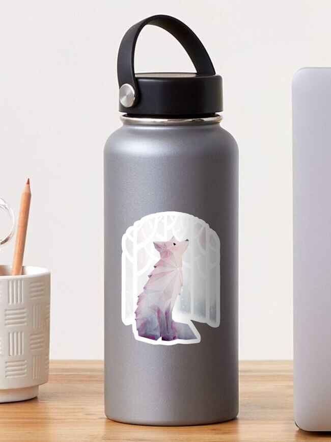 Thumbnail 1 of 3, Sticker, Fox in the Snow designed and sold by littleclyde.