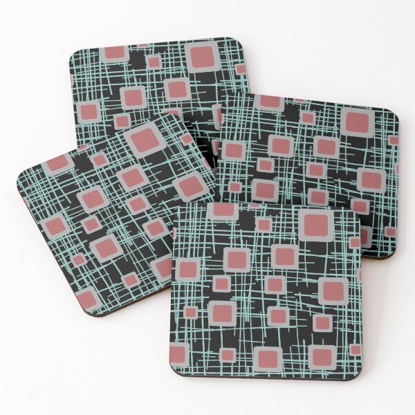 Item preview, Lines Vintage Mid Century Rectangles Stripes pattern designed and sold by Move-Art.