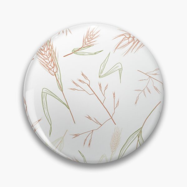 Item preview, White wheat and dry flowers pattern for print on textile, puzzle or other product. Spring mood and bright design designed and sold by arboxart.
