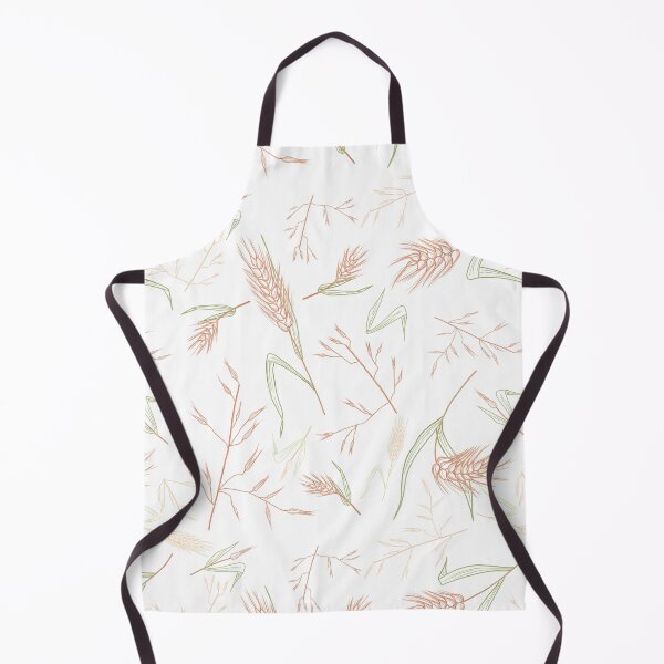 Item preview, White wheat and dry flowers pattern for print on textile, puzzle or other product. Spring mood and bright design designed and sold by arboxart.