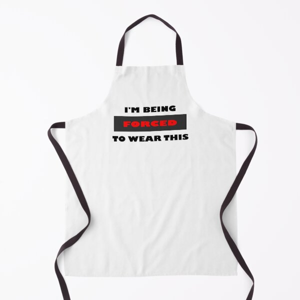Item preview, I am being forced to wear this funny minimalist block black, red and white quote saying designed and sold by Deegital18.