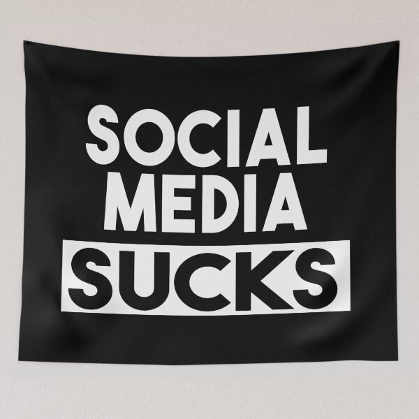 Item preview, social media sucks - social media  designed and sold by joy4shirt.