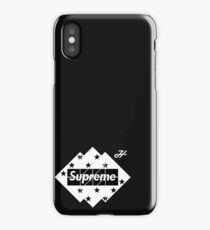 black and white supreme LOGO iPhone X Case