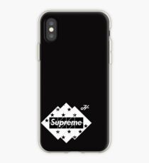 Vinilo o funda para iPhone LOGOTIPO supremo blanco y negro