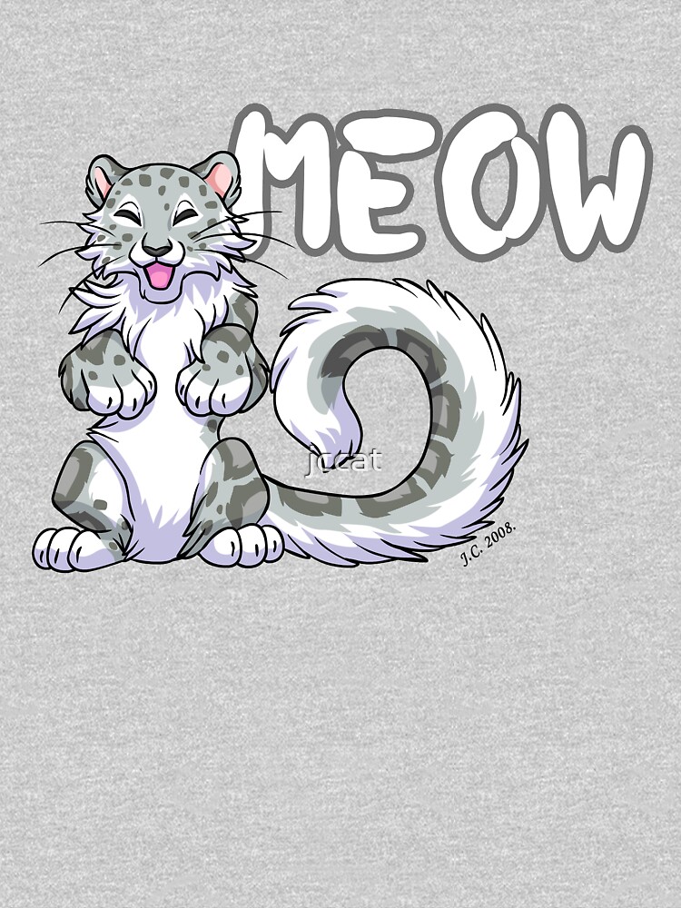 "Snow leopard meow" T-shirt for Sale by jccat | Redbubble | snow