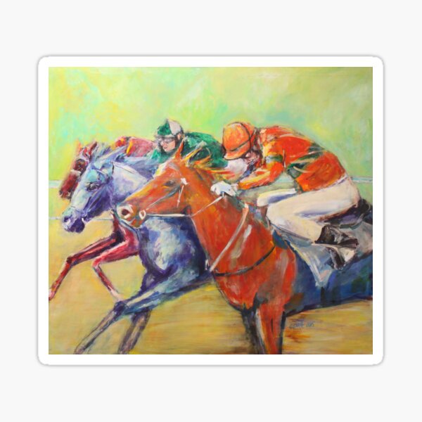 Racing Colours V Sticker