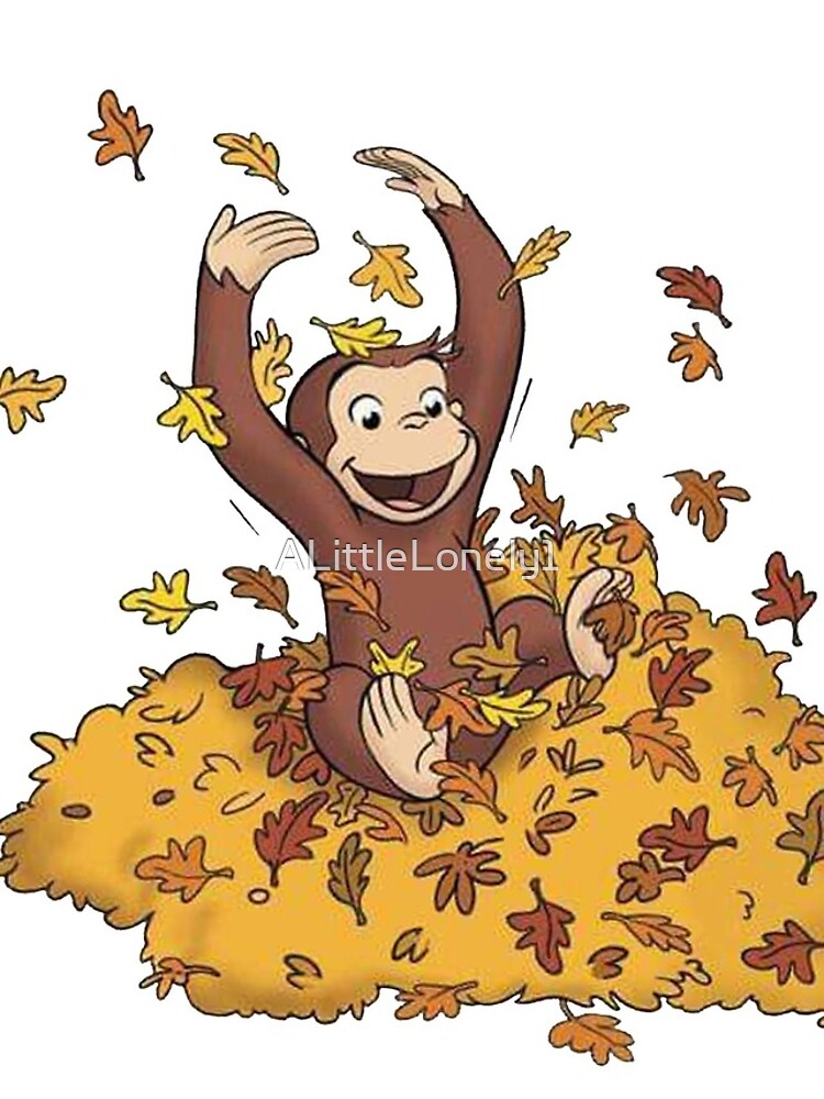 Curious George playing in Autumn iPhone Case for Sale by ALittleLonely1