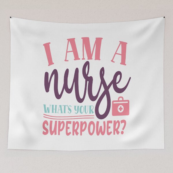 Item preview, i am a nurse whats your superpower - saying nurse designed and sold by Raeolus.