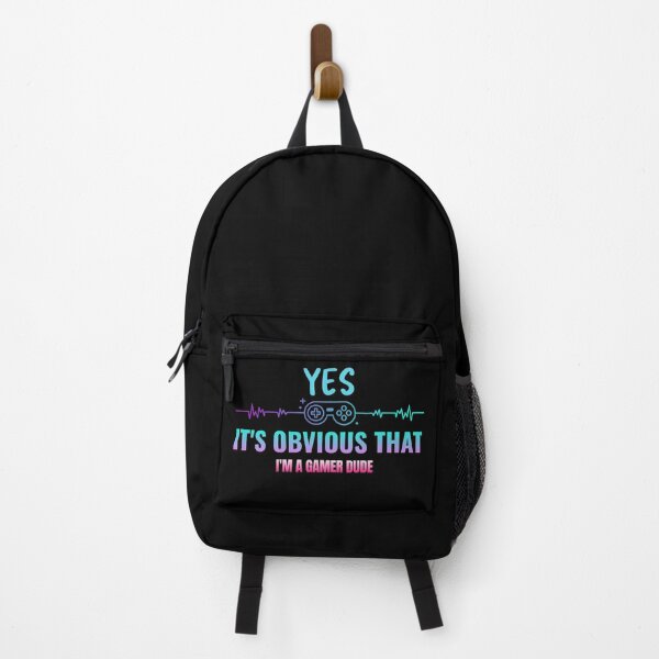 Item preview, YES IT'S OBVIOUS THAT I'M A GAMER DUDE Funny Sarcastic Meme designed and sold by LevelUpMerch.