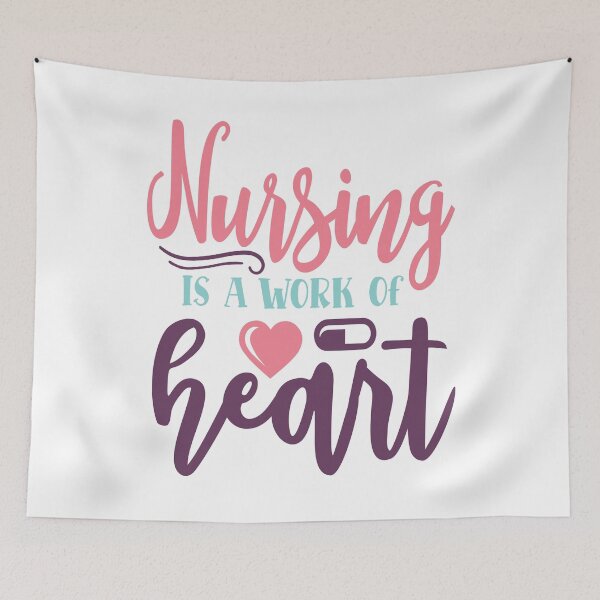 Item preview, Nurse saying nursing is a work of heart designed and sold by Raeolus.