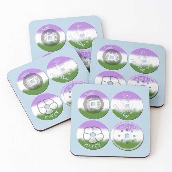 Item preview, Genderqueer Pride Coins designed and sold by LochNestFarm.