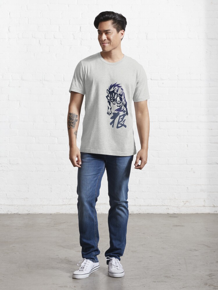 Alternate view of Wolf tribal tattoo Essential T-Shirt