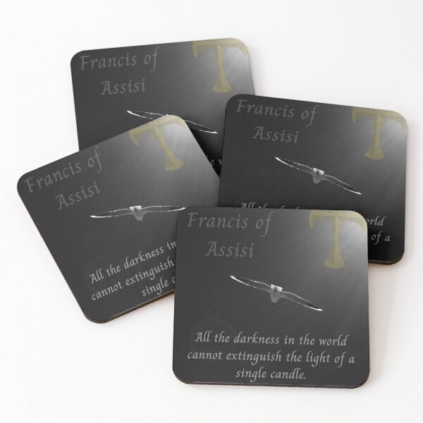 Item preview, Saint Francis of Assisi, Quote and Tau Cross. designed and sold by PowerSymbols.