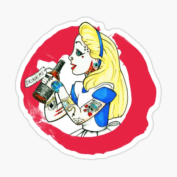 Alice in Wonderland Sticker - Pipsy