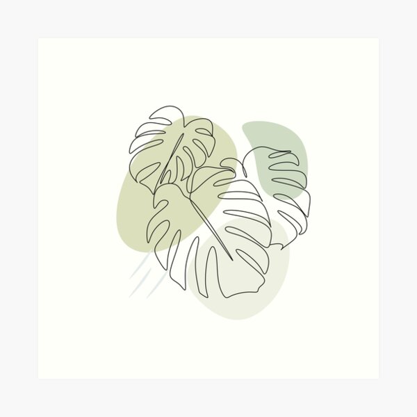 Set of tropical beauty. Women in elegant line art style. Monstera and palm  leaves background. No 1/3 Drawing by Mounir Khalfouf - Fine Art America