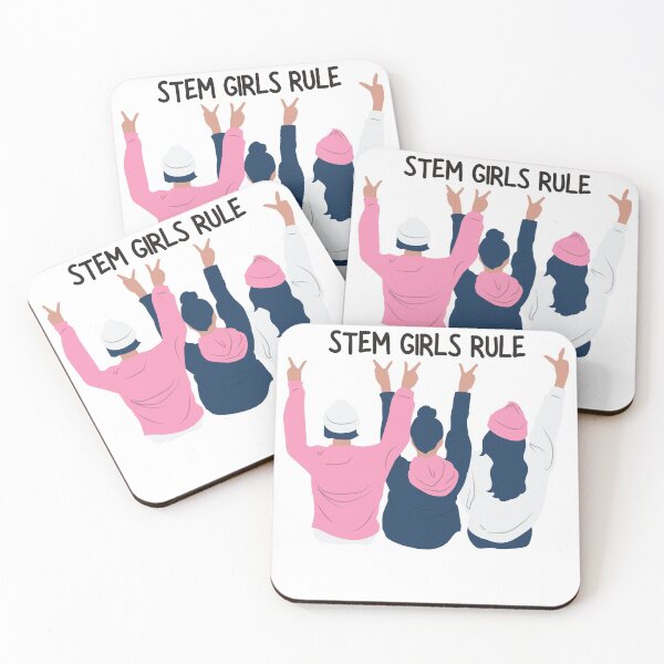 Item preview, STEM GIRLS RULE  |  GEEK GIRLS WE LOVE designed and sold by Le Plus Three.