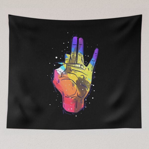 Item preview, Colorful Hand Smoking Weed Cannabis Gift designed and sold by TTFMerch.