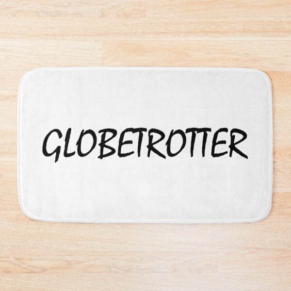 Item preview, Globetrotter black and white minimalistic quote vintage typography designed and sold by Deegital18.