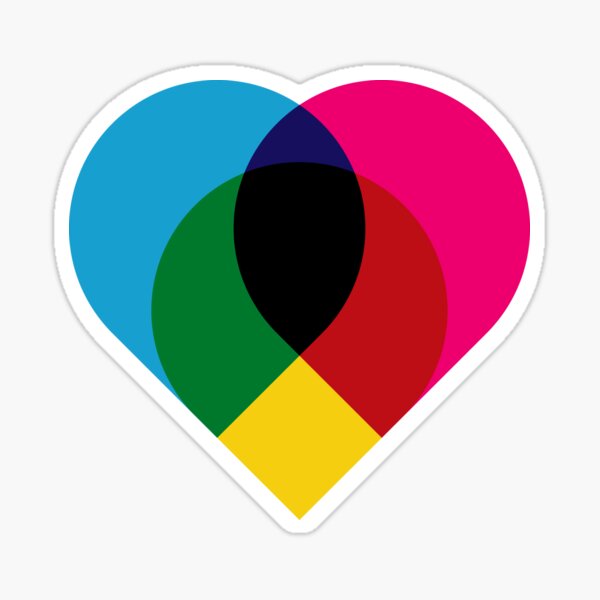 CMY love Sticker