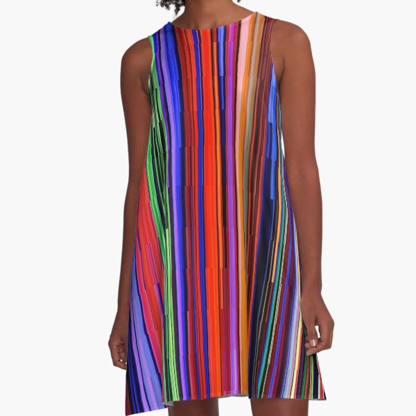#Pattern, #design, #tracery, #weave, #drawing, #figure, #picture, #illustration A-Line Dress
