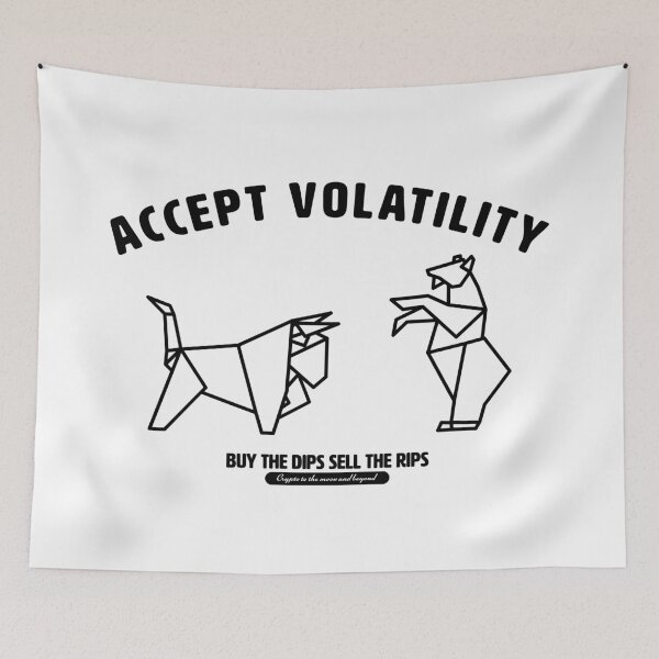 Item preview, CRYPTO | ACCEPT VOLATILITY designed and sold by axelle1410.