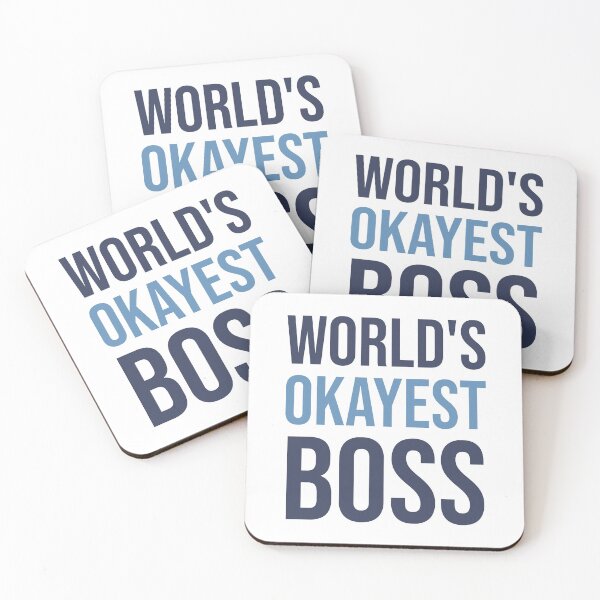 Item preview, World's Okayest Boss designed and sold by Bojkiw.
