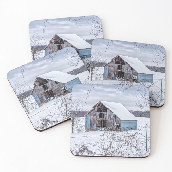 Item preview, Blue Barn In The Snow designed and sold by mljdwhite.
