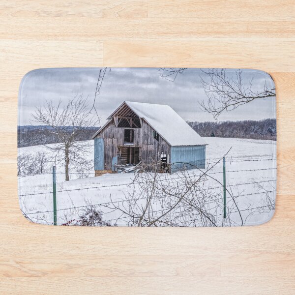 Item preview, Blue Barn In The Snow designed and sold by mljdwhite.