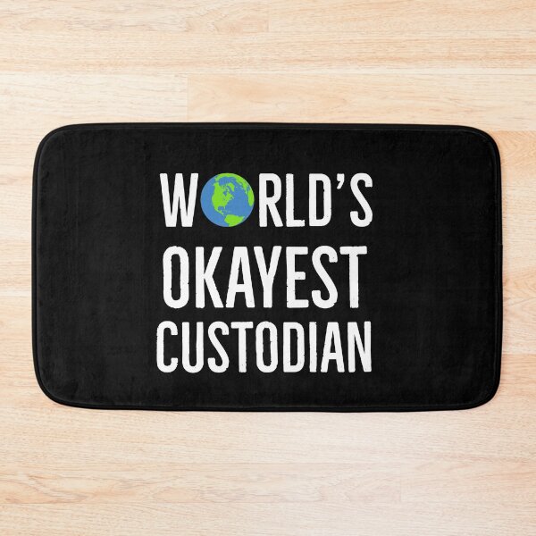 Item preview, Worlds Okayest Custodian designed and sold by AwesomeWorld1.