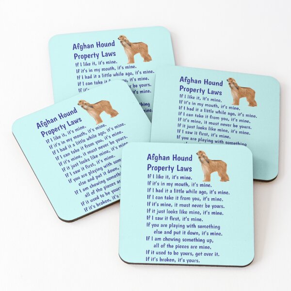Item preview, Afghan Hound - property laws  designed and sold by thepetcellar.