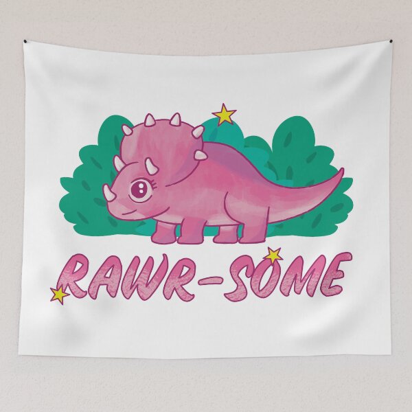 Item preview, Rawrsome - Cute Triceratops designed and sold by infleims.