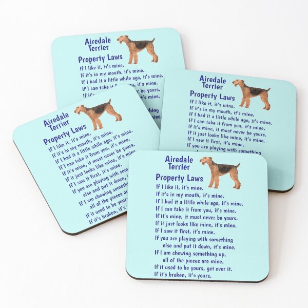 Item preview, Airedale Terrier - property laws  designed and sold by thepetcellar.