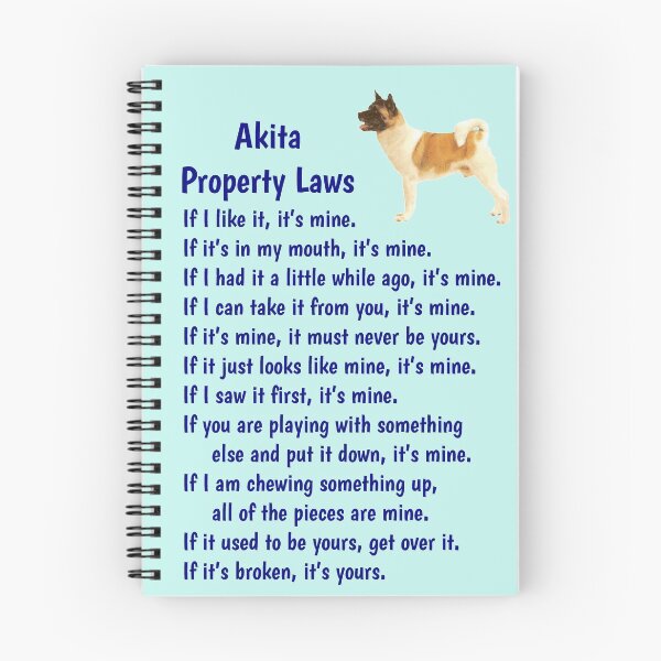 Item preview, Akita - property laws  designed and sold by thepetcellar.