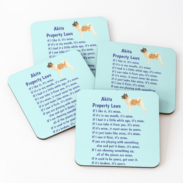 Item preview, Akita - property laws  designed and sold by thepetcellar.