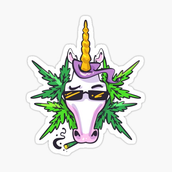 Item preview, Unicorn Cannabis Weed Smoking Gift designed and sold by TTFMerch.