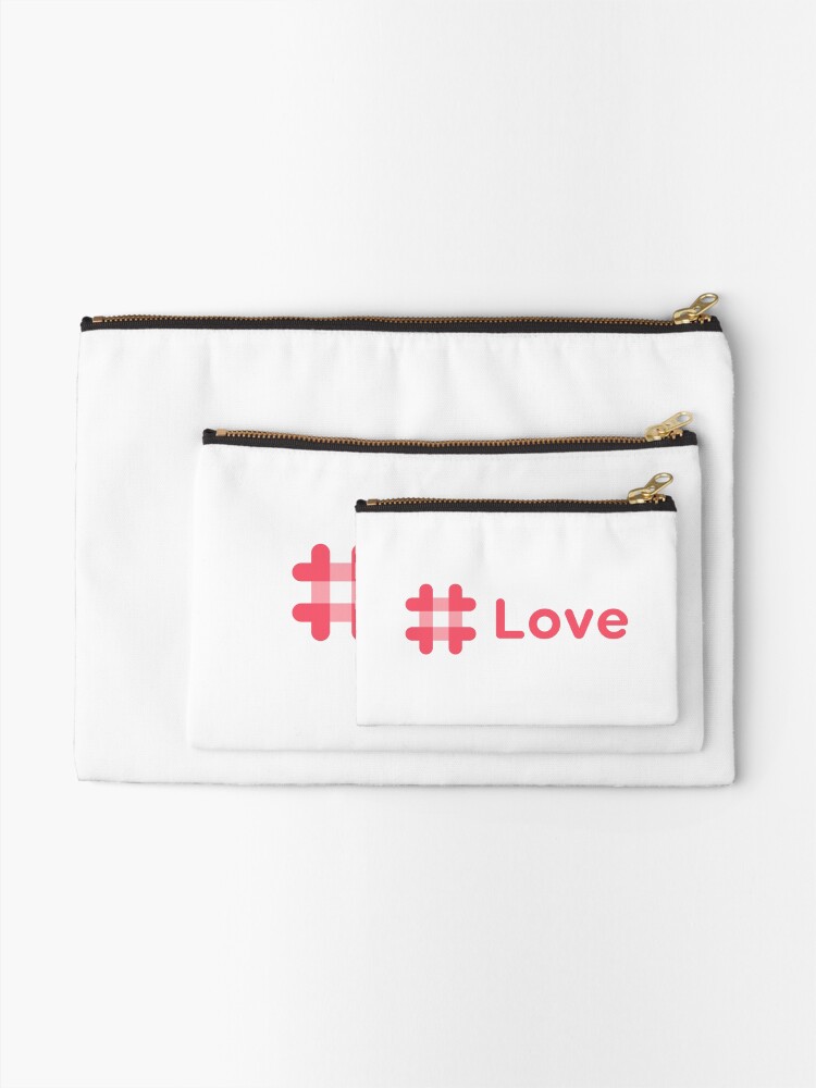 Alternate view of #love Zipper Pouch