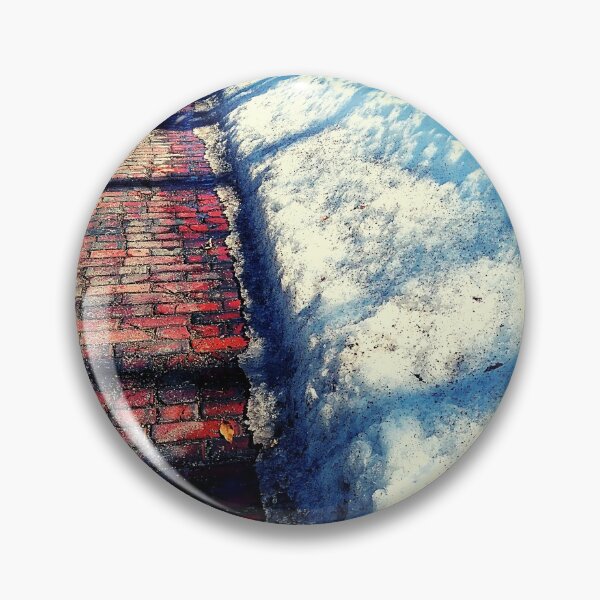 Item preview, Snow on the Edge of a Cobblestone Street in Attica, Indiana designed and sold by Mothe3rd.