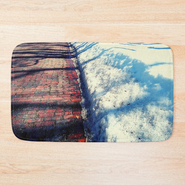 Item preview, Snow on the Edge of a Cobblestone Street in Attica, Indiana designed and sold by Mothe3rd.