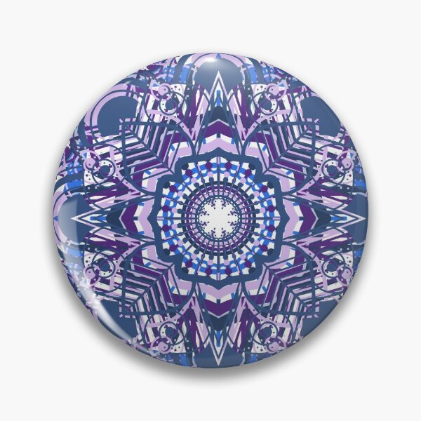 Item preview, Blue purple mandala designed and sold by ImpPrintsArt.