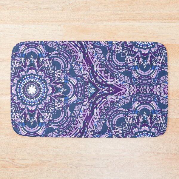 Item preview, Blue purple mandala designed and sold by ImpPrintsArt.