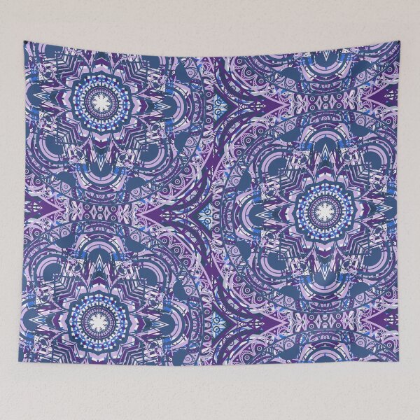Item preview, Blue purple mandala designed and sold by ImpPrintsArt.
