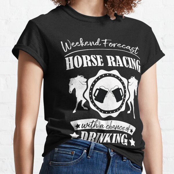 Aperçu de l'œuvre Prévisions de week-end de courses de chevaux avec une chance de boire créée et vendue par Life Shop.