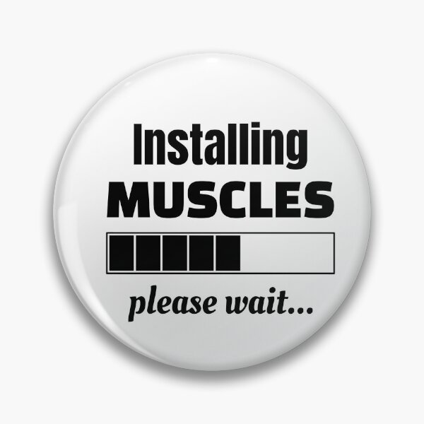 Item preview, Installing muscles please wait, Funny fitness, Workout, Exercise designed and sold by cyhdesign.