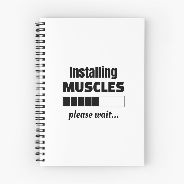 Item preview, Installing muscles please wait, Funny fitness, Workout, Exercise designed and sold by cyhdesign.