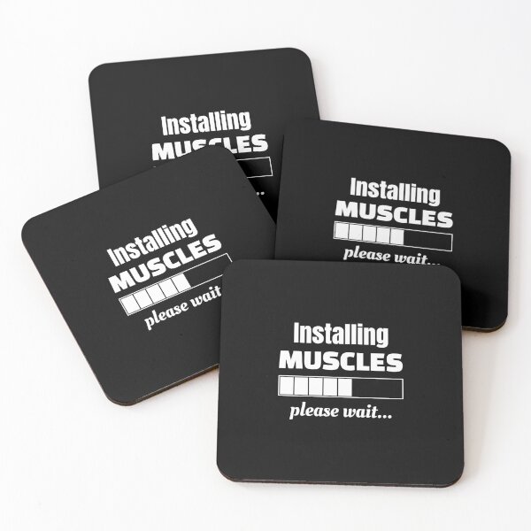 Item preview, Installing muscles please wait, Funny fitness, Workout, Exercise designed and sold by cyhdesign.