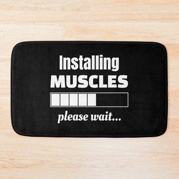 Item preview, Installing muscles please wait, Funny fitness, Workout, Exercise designed and sold by cyhdesign.