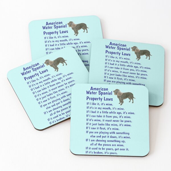 Item preview, American Water Spaniel  - property laws  designed and sold by thepetcellar.