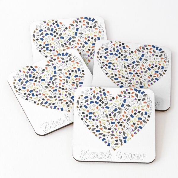Item preview, Book lover with a book heart designed and sold by peteworld.