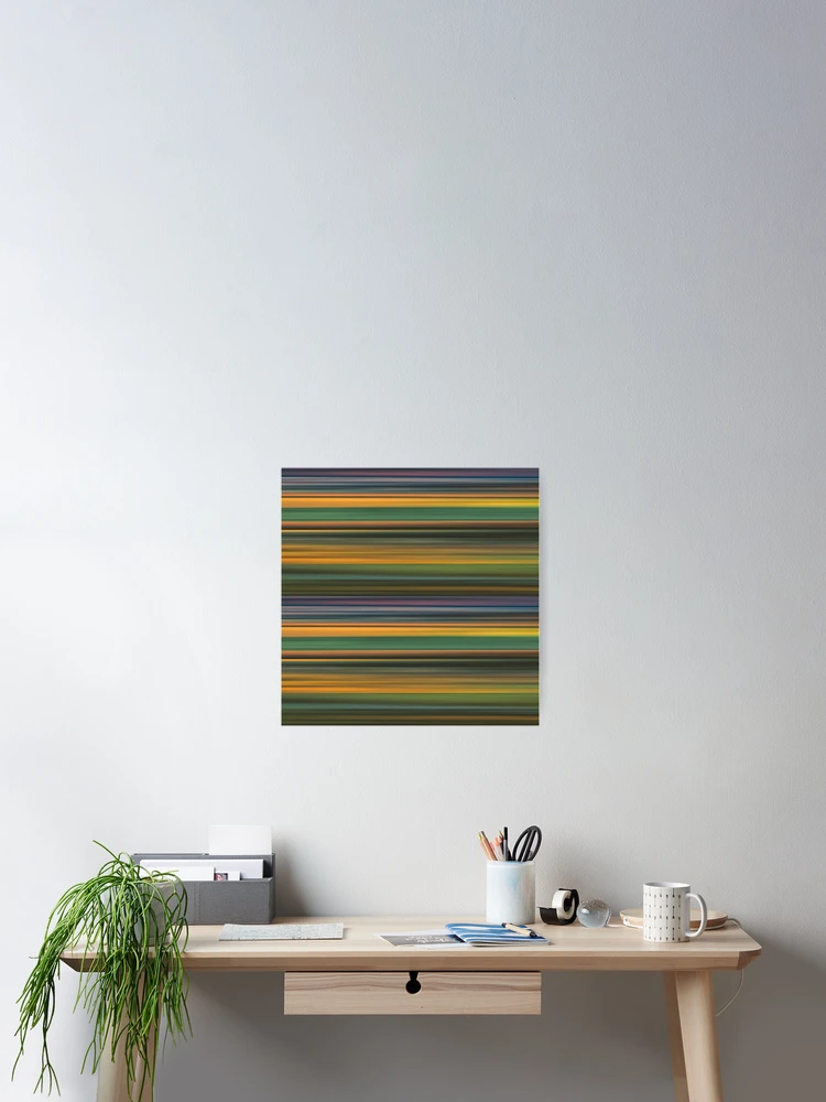 Thumbnail 2 of 3, Poster, Multicolored Linear Abstract Pattern designed and sold by DFLC Prints.