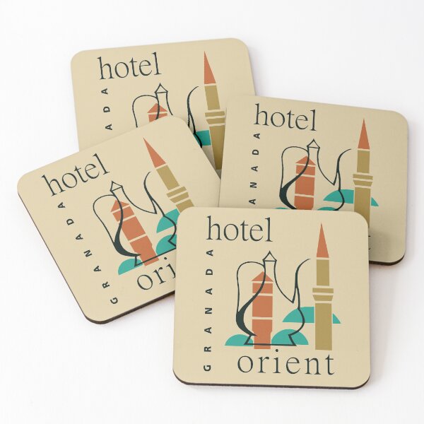 Item preview, Retro deco oriental style hotel ad designed and sold by aapshop.